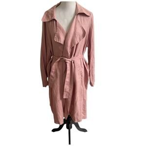 Catherine Malandrino Pink Belted Coat